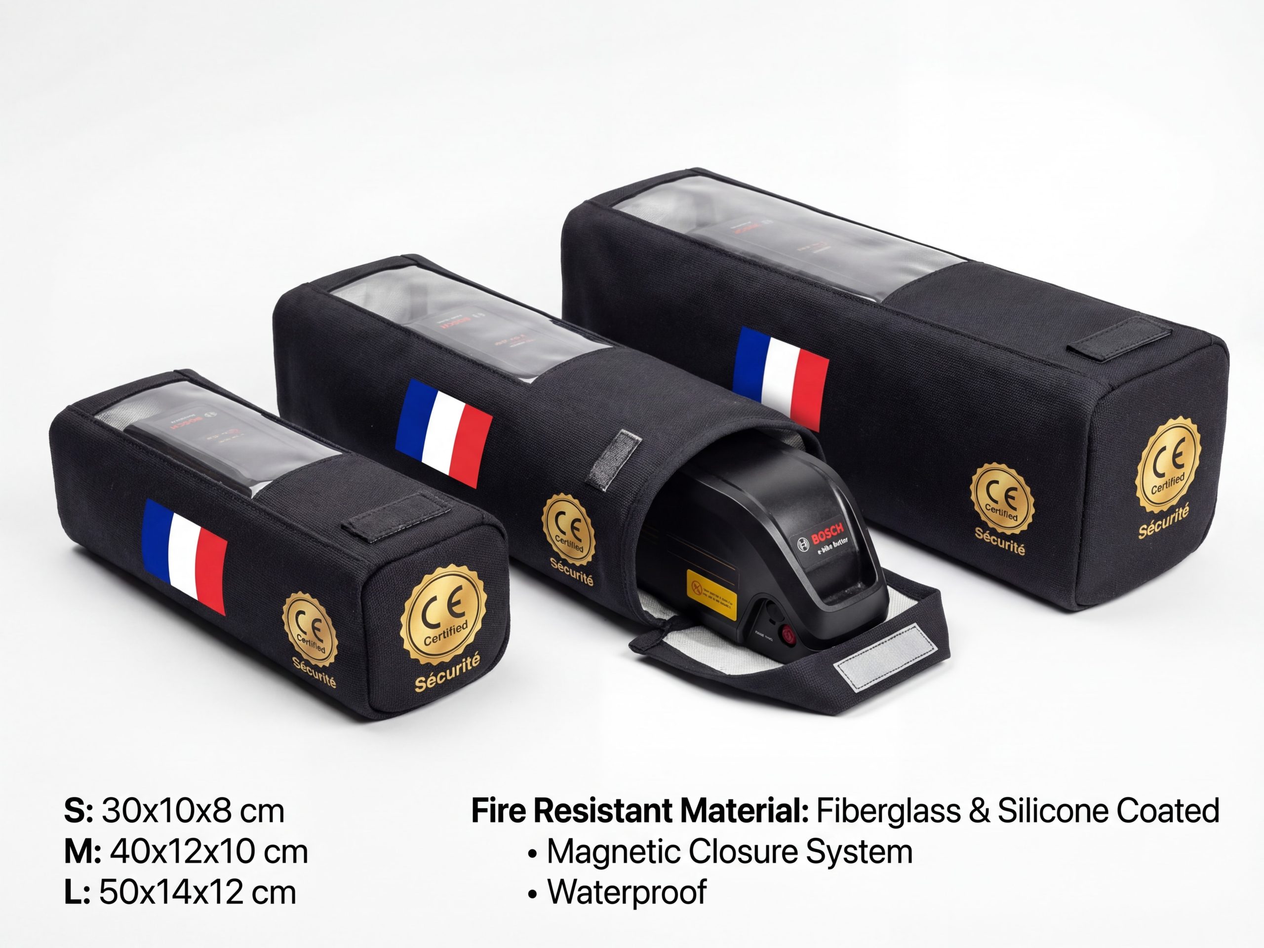 Différentes housses à batterie lithium