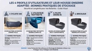 4 profils utilisateurs et leur housse enserre